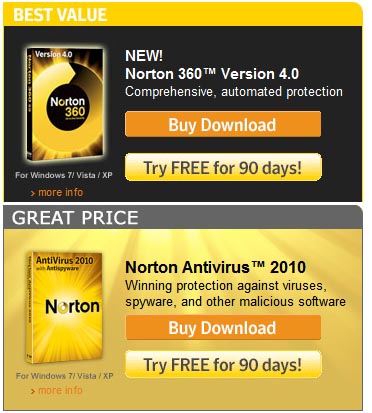Free Norton Anti Virus 2010 Download for 90 Days